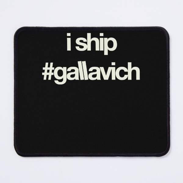 Item preview, i ship gallavich (White with black bg) designed and sold by utter-risch.