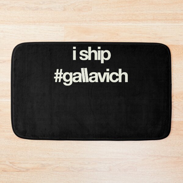 Item preview, i ship gallavich (White with black bg) designed and sold by utter-risch.