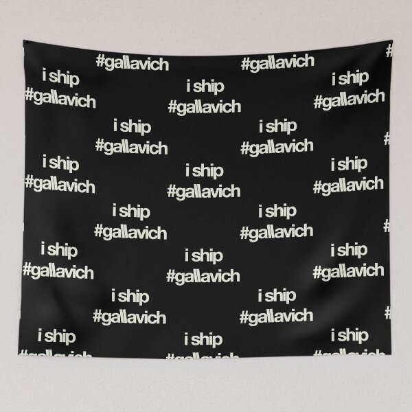 Item preview, i ship gallavich (White with black bg) designed and sold by utter-risch.