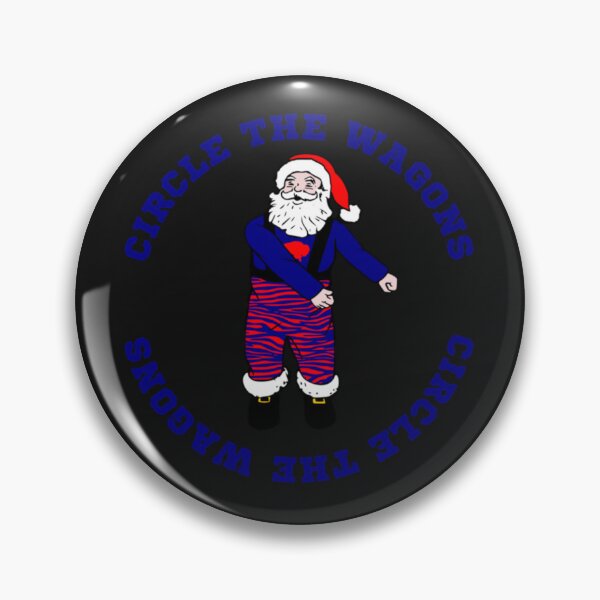 Item preview, Bills Mafia Christmas Dancing Santa Circle the Wagons   designed and sold by LailaRitchie.