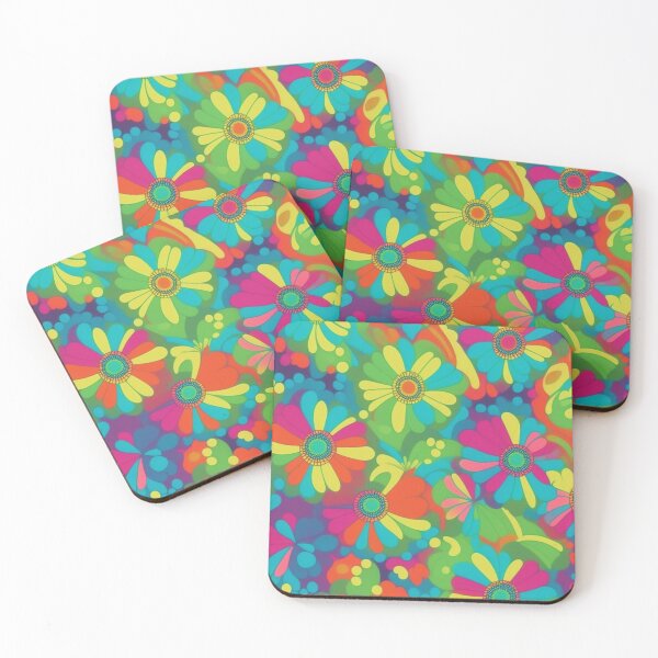 Item preview, New Groove Retro Swirl Abstract Flower Waves designed and sold by Atokeh.
