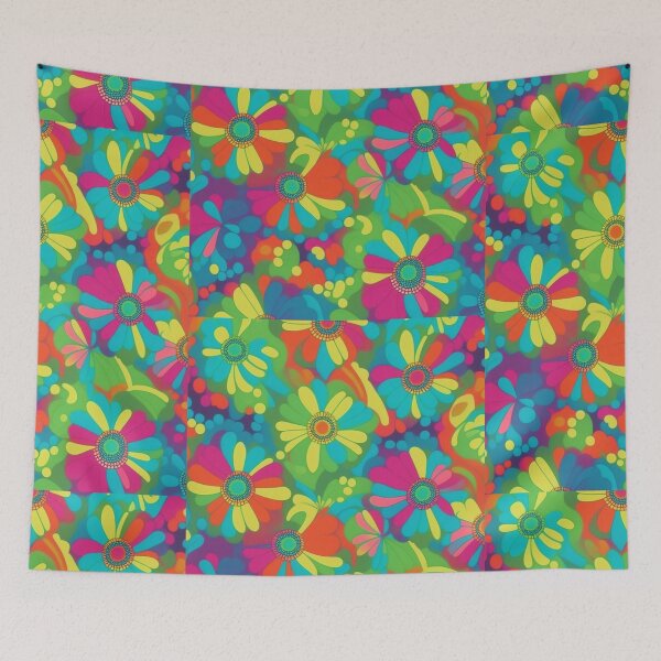 Item preview, New Groove Retro Swirl Abstract Flower Waves designed and sold by Atokeh.