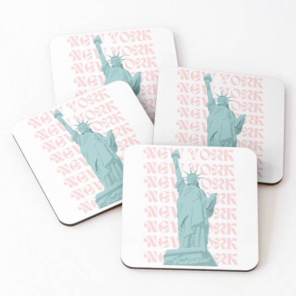 Item preview, Statue of Liberty, NYC decor, Cute gift for travelers, Pink dorm decor, New York iconic monument, NYC pop art designed and sold by AustriaDesigns.