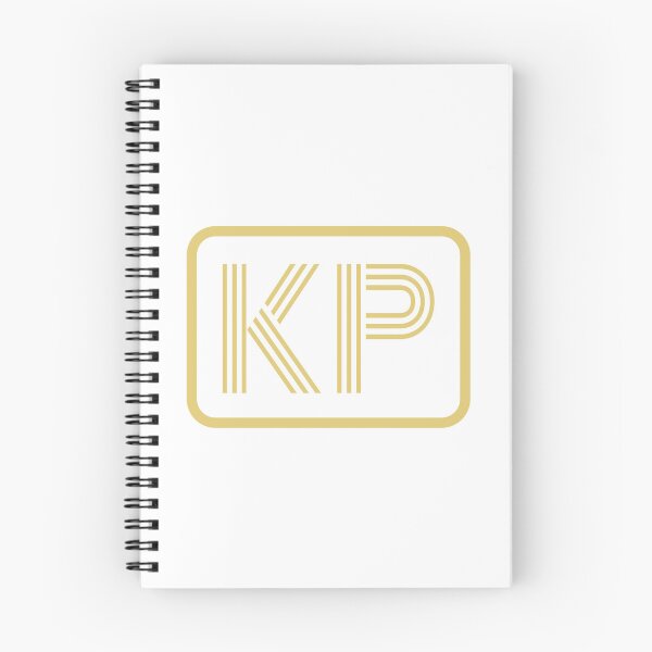 Artikelvorschau, KP-Initialen goldene geometrische Buchstaben entworfen und verkauft von Jeallan Designs.