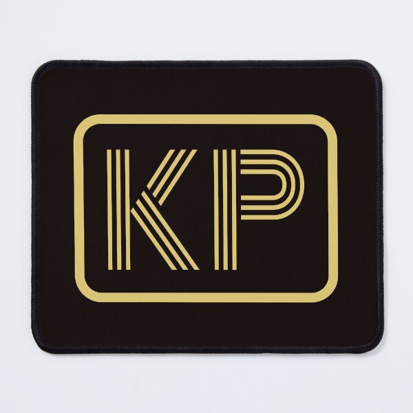 Item preview, KP Initials Gold Geometric Letters designed and sold by Jeallan Designs.