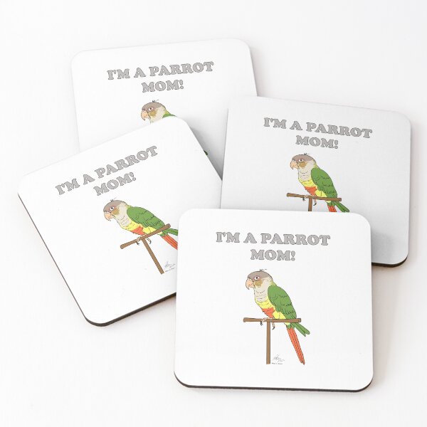 Item preview, I'm a Parrot Mom! - Pineapple Conure designed and sold by Laughing Parrot Studio.