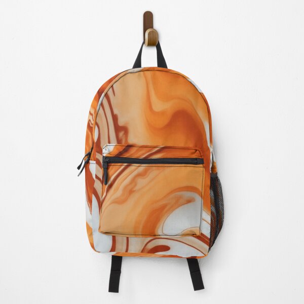 Item preview, Great Retro Liquid Swirl Waves in Light Pumpkin Orange designed and sold by Atokeh.
