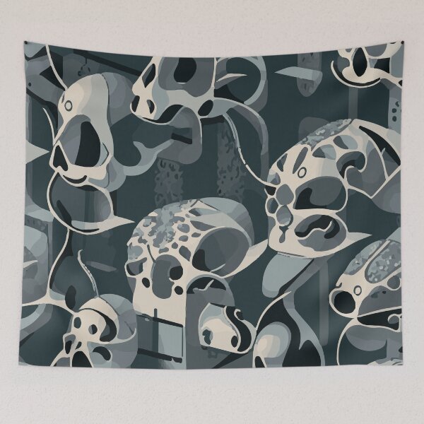 Item preview, Abstract Dots and Skulls designed and sold by Asotshop.