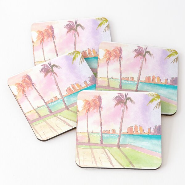 Item preview, Sunset on Palm Beach Florida Lake and Bikeway designed and sold by artshop77.
