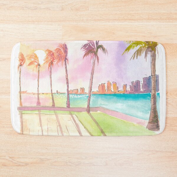 Item preview, Sunset on Palm Beach Florida Lake and Bikeway designed and sold by artshop77.
