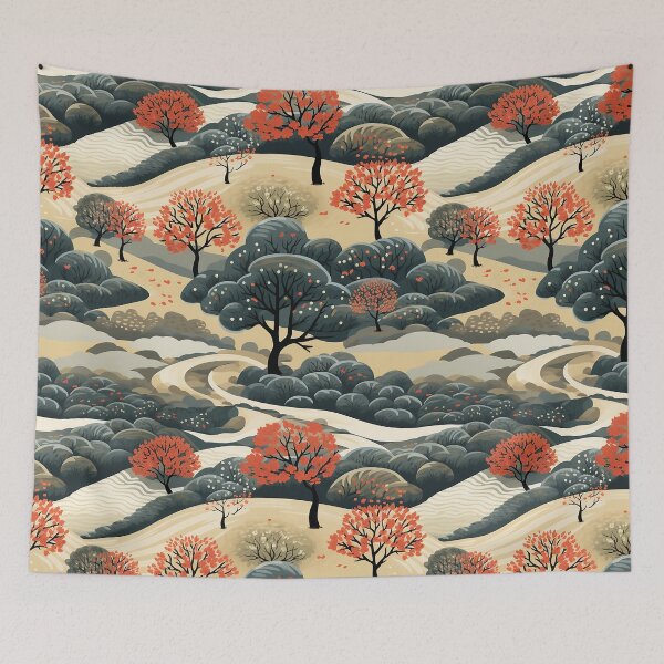 Item preview, Pretty Fall Trees on a Path designed and sold by LWLDesigns.