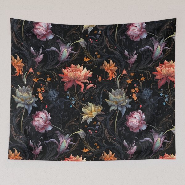 Item preview, Bright Medieval Floral Pattern designed and sold by Immarcescible.