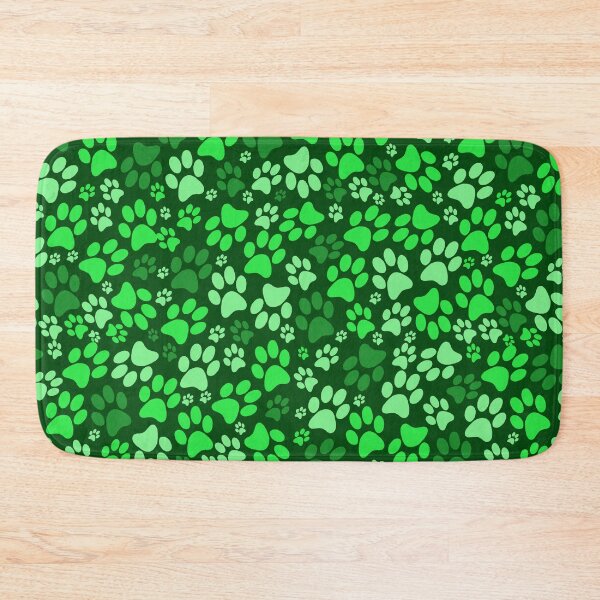 Item preview, dog footprints green designed and sold by ZiphGames.