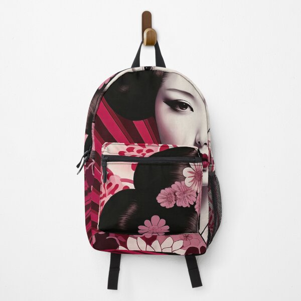 Item preview, Japanese Maiko Op Art Burgundy 1 designed and sold by Meeheemaha.