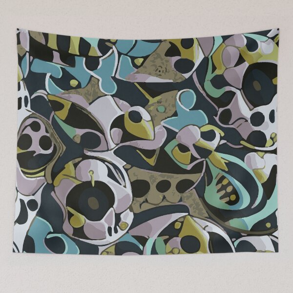 Item preview, Abstract Skulls with holes designed and sold by Asotshop.
