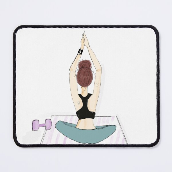 Item preview, Yoga girl, self care, workout, designed and sold by Meghaillustrat.