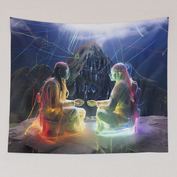 Item preview, “Glimmer of Adventure: Machu Picchu and Intrepid Spirits” designed and sold by Art-Vortex-fr.