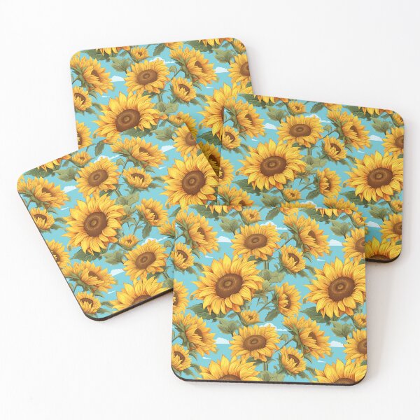 Item preview, Sunflowers in a field on a sunny day designed and sold by imagineinkshop.