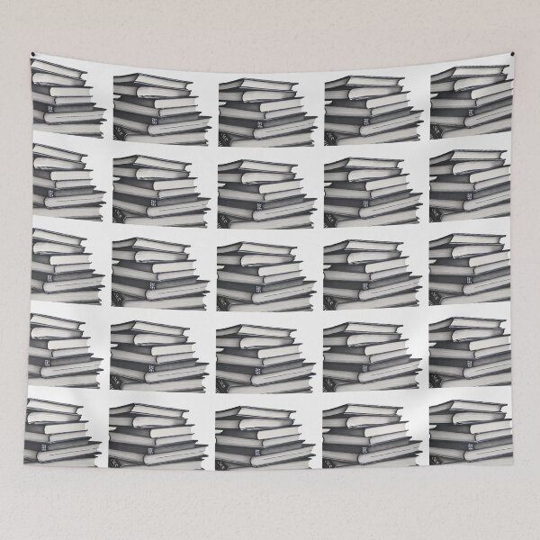 Item preview, Pile of vintage books (gray color) designed and sold by Frenchbullrufo.