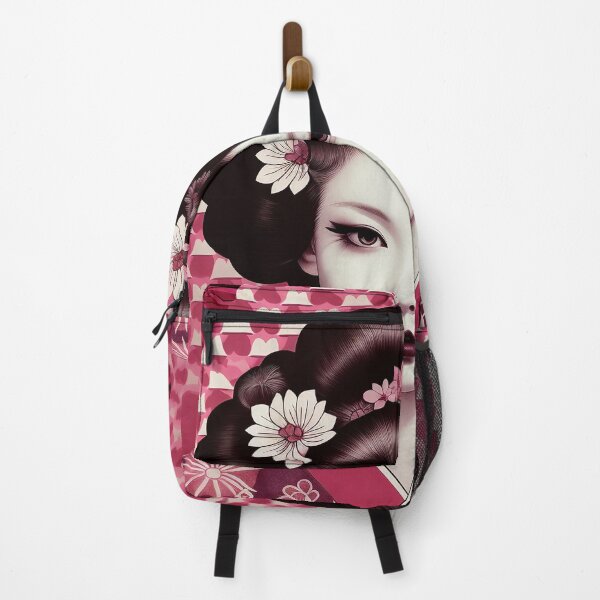 Artikelvorschau, Japanische Maiko Op Art Burgund 2 entworfen und verkauft von Meeheemaha.