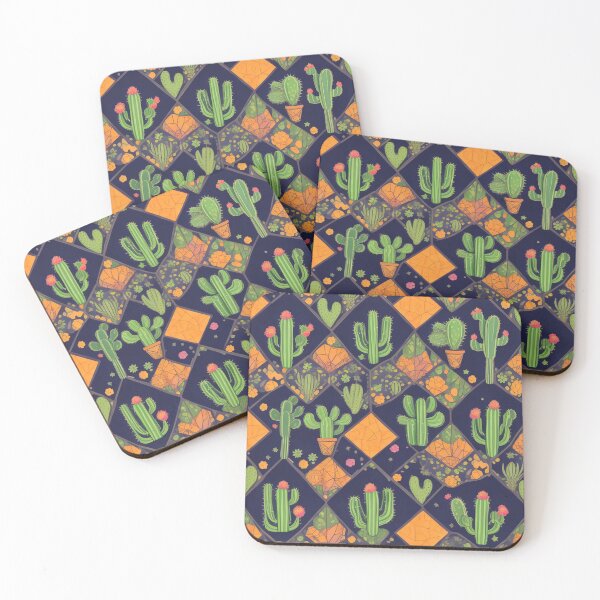 Item preview, Cactus Geometry in Vivid Patterns designed and sold by FemmeFlair.