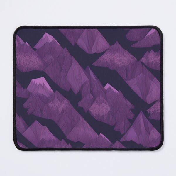 Item preview, Mountain Geometry with Purple Peaks designed and sold by FemmeFlair.