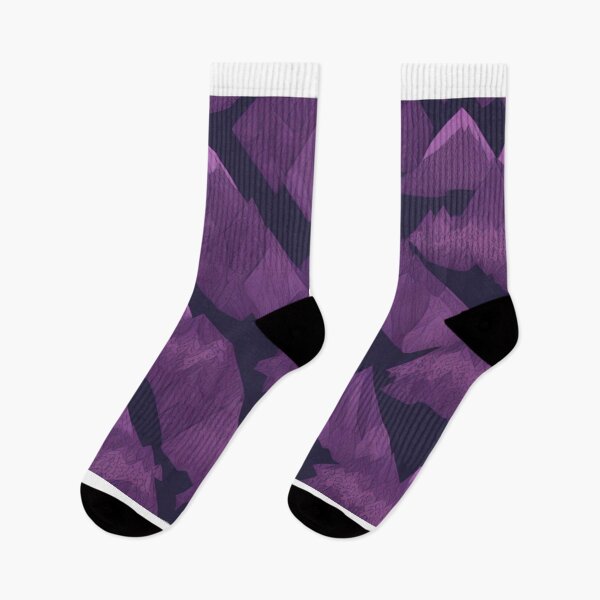 Item preview, Mountain Geometry with Purple Peaks designed and sold by FemmeFlair.