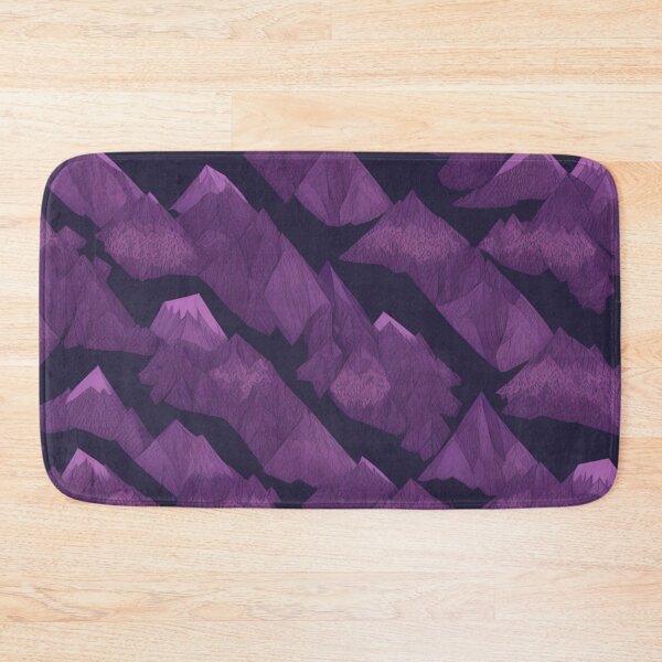 Item preview, Mountain Geometry with Purple Peaks designed and sold by FemmeFlair.