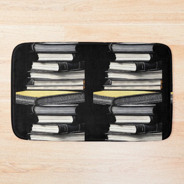 Item preview, Pile of vintage books 2 (gray, black and yellow colors) designed and sold by Frenchbullrufo.