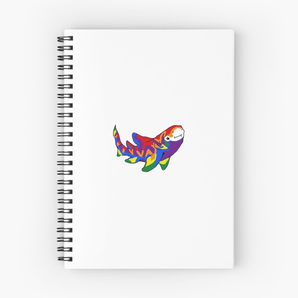Item preview, LGBTQAI+ flag shark designed and sold by Twinzes.