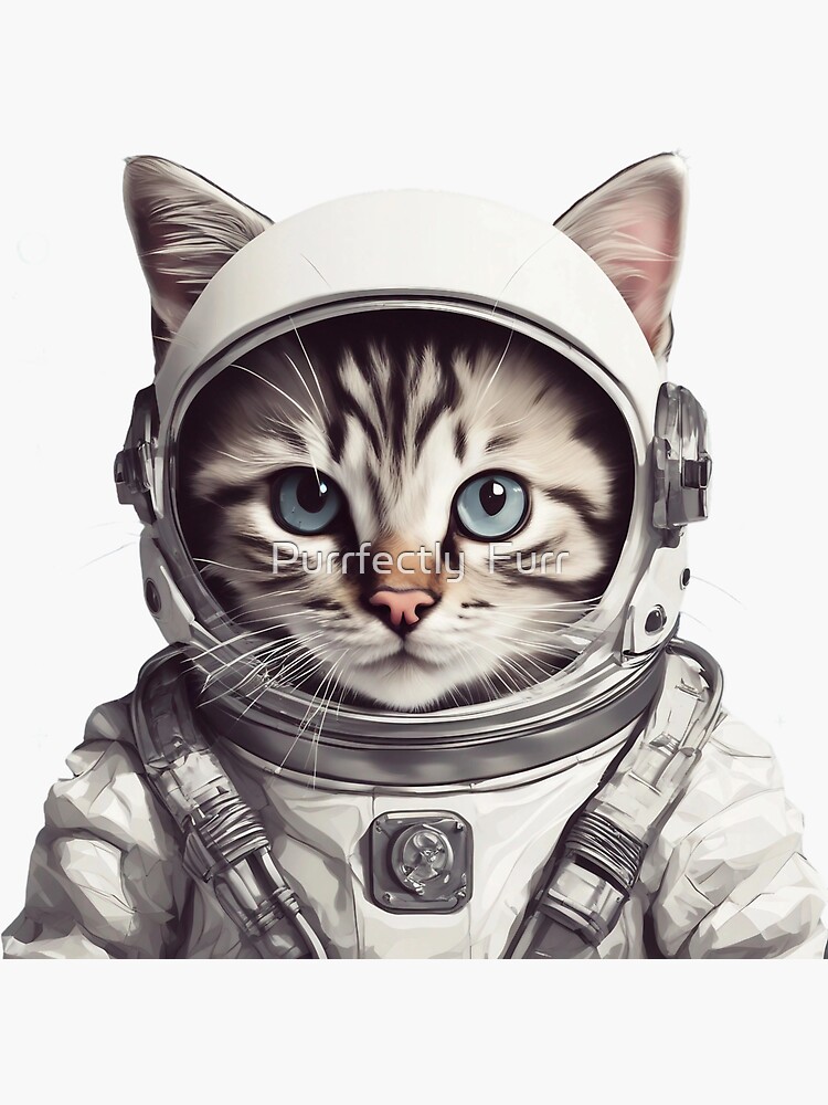 Sticker Chat astronaute 