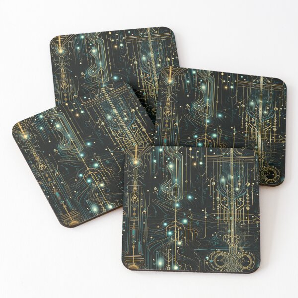 Item preview, Bright Fantasy Circuitboard Pattern designed and sold by Immarcescible.