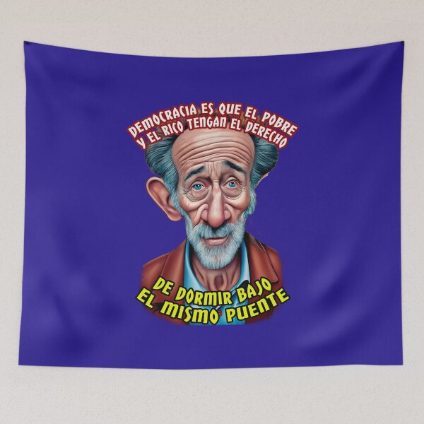 Item preview, Democracy is that the poor and the rich sleep under the same bridge designed and sold by HenryDrae.