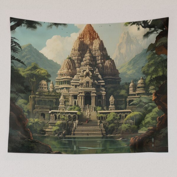 Item preview, The Hidden Temple designed and sold by Bring Back Culture.