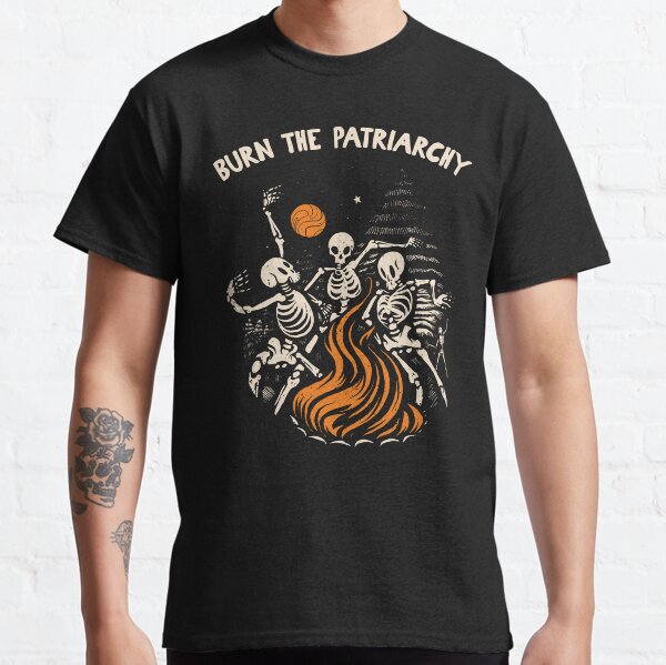 Vista previa del artículo con la obra «quema el patriarcado», diseñado y vendido por justwaterthanks.