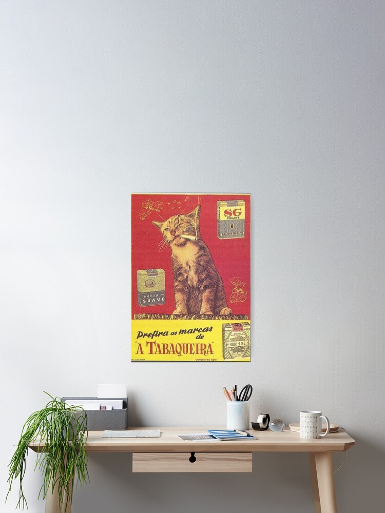 Thumbnail 2 of 3, Poster, Vintage Smokes designed and sold by TheBluStudio.