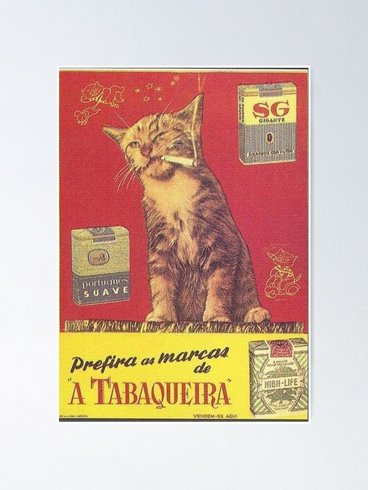 Thumbnail 1 of 3, Poster, Vintage Smokes designed and sold by TheBluStudio.