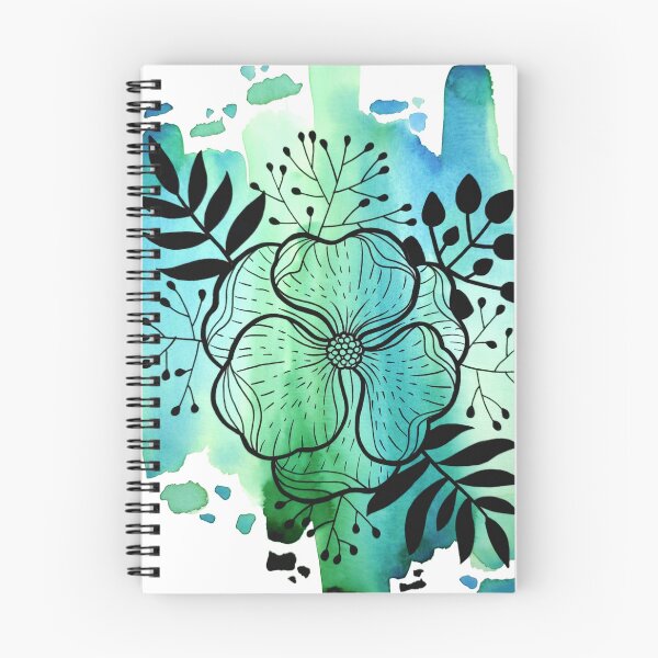 Item preview, Flor Acuarela Turquesa Duda designed and sold by BEATRIZKOBORI.
