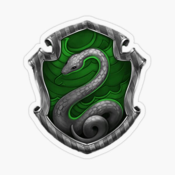 Slytherin Crest Glitter Pin