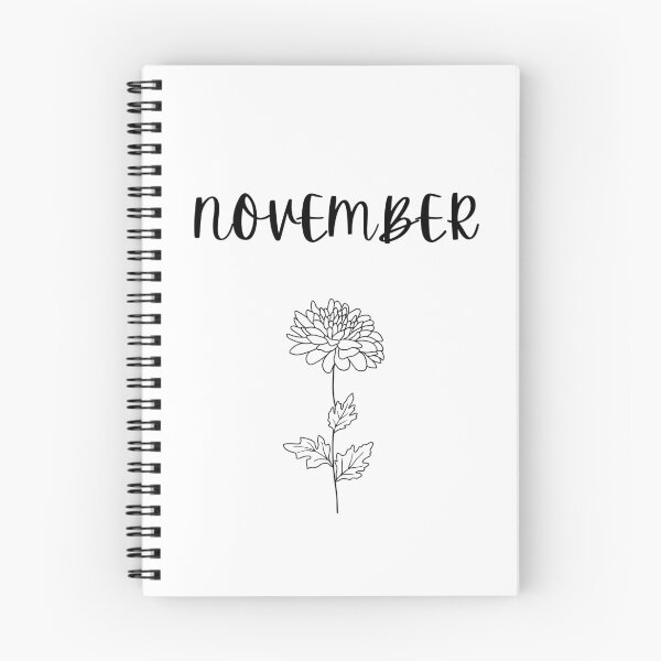 Item preview, November - Birth flower chrysanthemum t-shirt minimal designed and sold by Leivenaar.