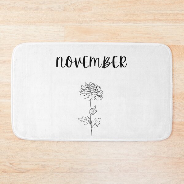Item preview, November - Birth flower chrysanthemum t-shirt minimal designed and sold by Leivenaar.