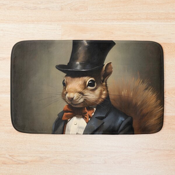 Item preview, Squirrel Portrait Dapper Animal Art designed and sold by ConfettiSkyArt.