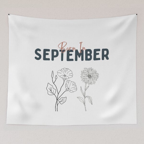 Item preview, Born in September - Birth flower Aster and Morning Glory T Shirt designed and sold by Leivenaar.