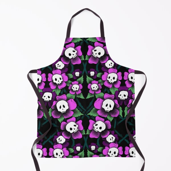 Item preview, Whimsigothic Pink Skull Flower Garden designed and sold by Gemma Compton.