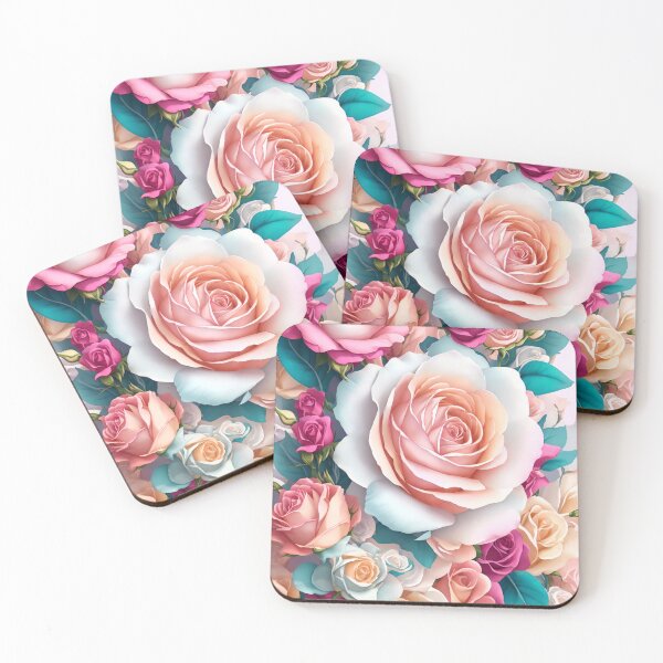Item preview, Vibrant 3D Flower Sticker: Colorful Floral Fantasy in 4K (100) designed and sold by WASjourney.