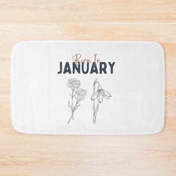 Item preview, Born in January birth flower shirt - carnation and the snowdrop designed and sold by Leivenaar.