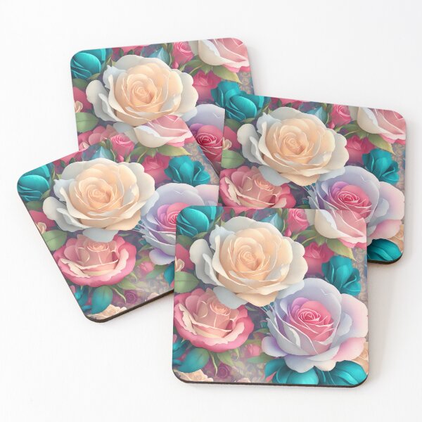 Item preview, Enchanting 3D Floral Sticker: Vibrant Fantasy Blooms in 4K Resolution (101) designed and sold by WASjourney.