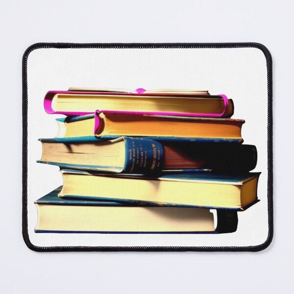 Item preview, Pile of vintage books 4 (pink and turquoise color) designed and sold by Frenchbullrufo.