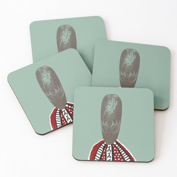 Item preview, African mask 4  designed and sold by didemozberkartprints.
