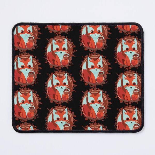 Item preview, Morning Cute Fox with coffee in red designed and sold by Getup-clothing.
